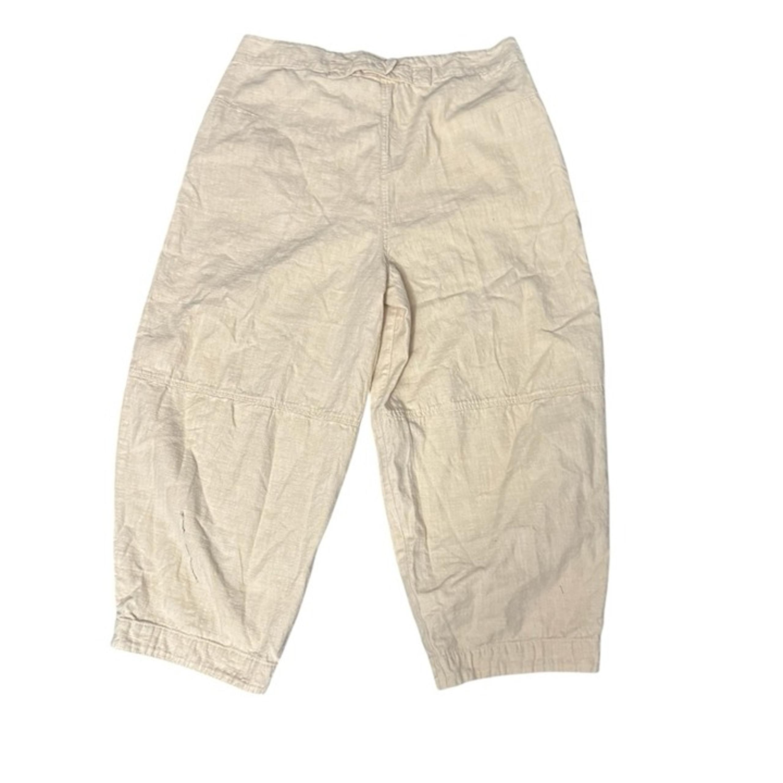 Poetry Cream Hemp Blend Pants Size 14