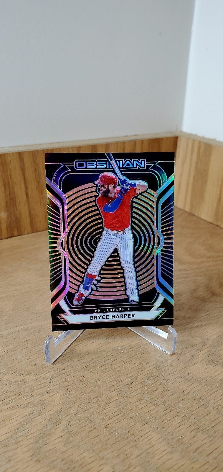 Bryce Harper #/26 SUPER RARE Obsidian Refractor