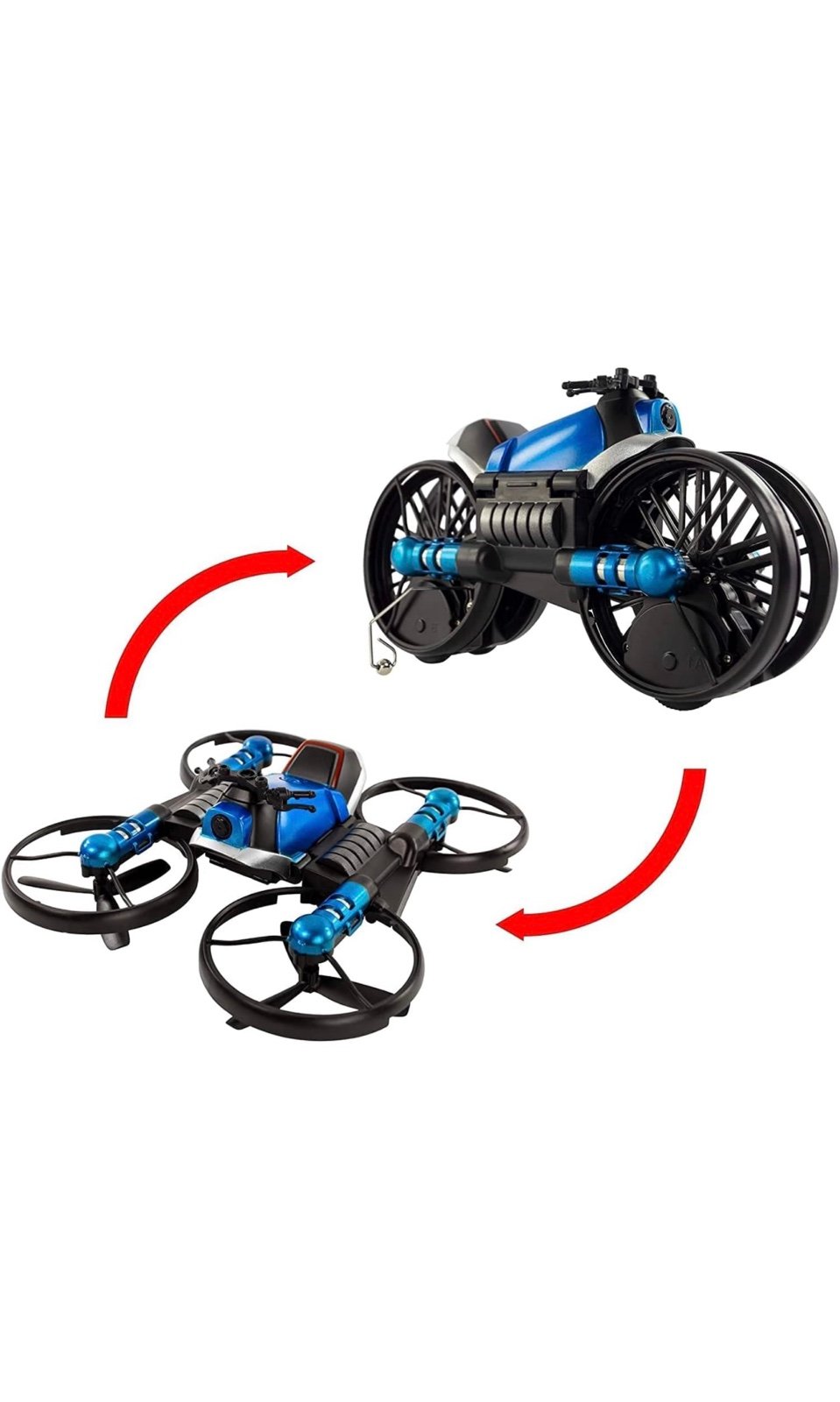 Two-in-One Vehicle Transforms from Drone to Motorcycle | Control Using Hand Cont