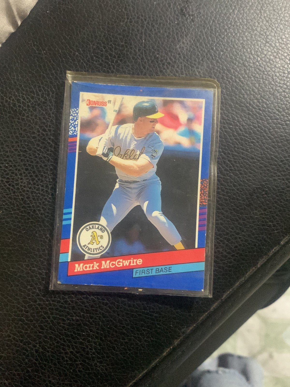 1991 Donruss Mark McGwire #105 Baseball Card.