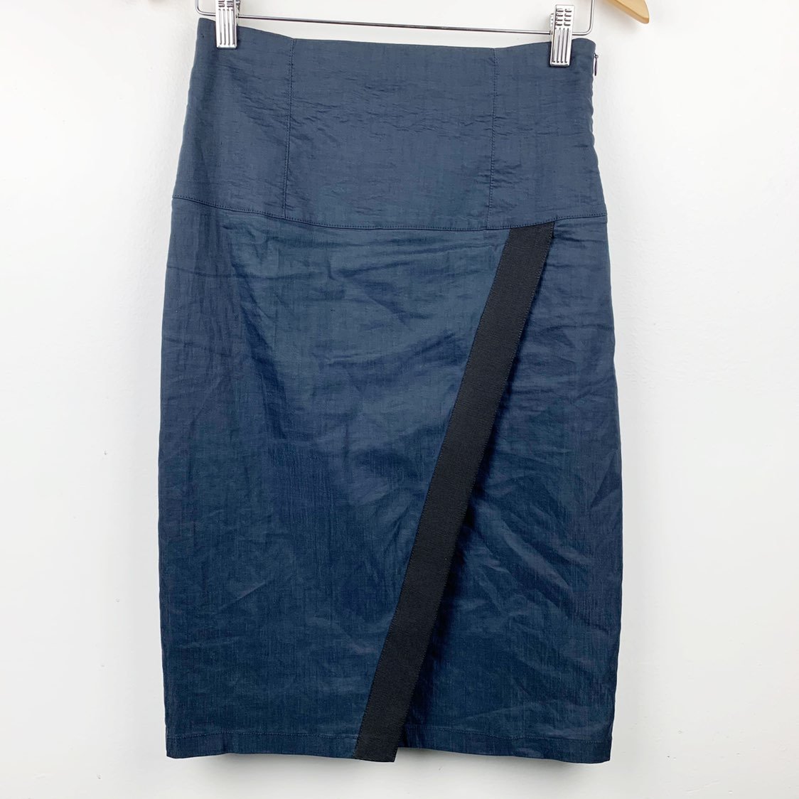 Sarah Pacini Linen Blend Lagenlook Skirt