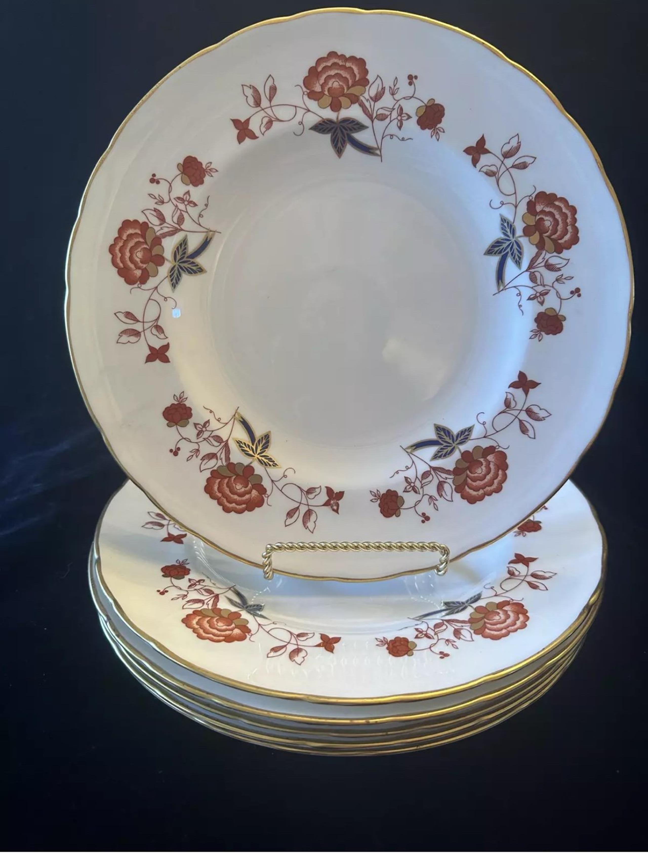 Royal crown Derby Bali 10 5/8” dinner plates lot of 6