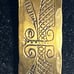 Vintage 1973 MCM Brass Sutton Cuff Bracelet Egyptian Revival Signed!