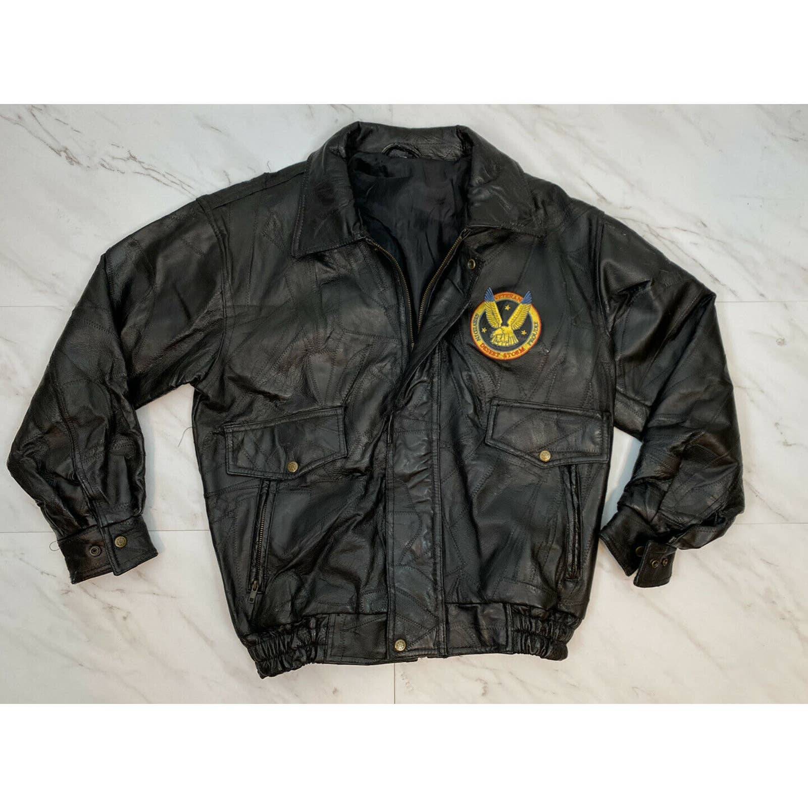Veterens Desert Storm Leather Vintage