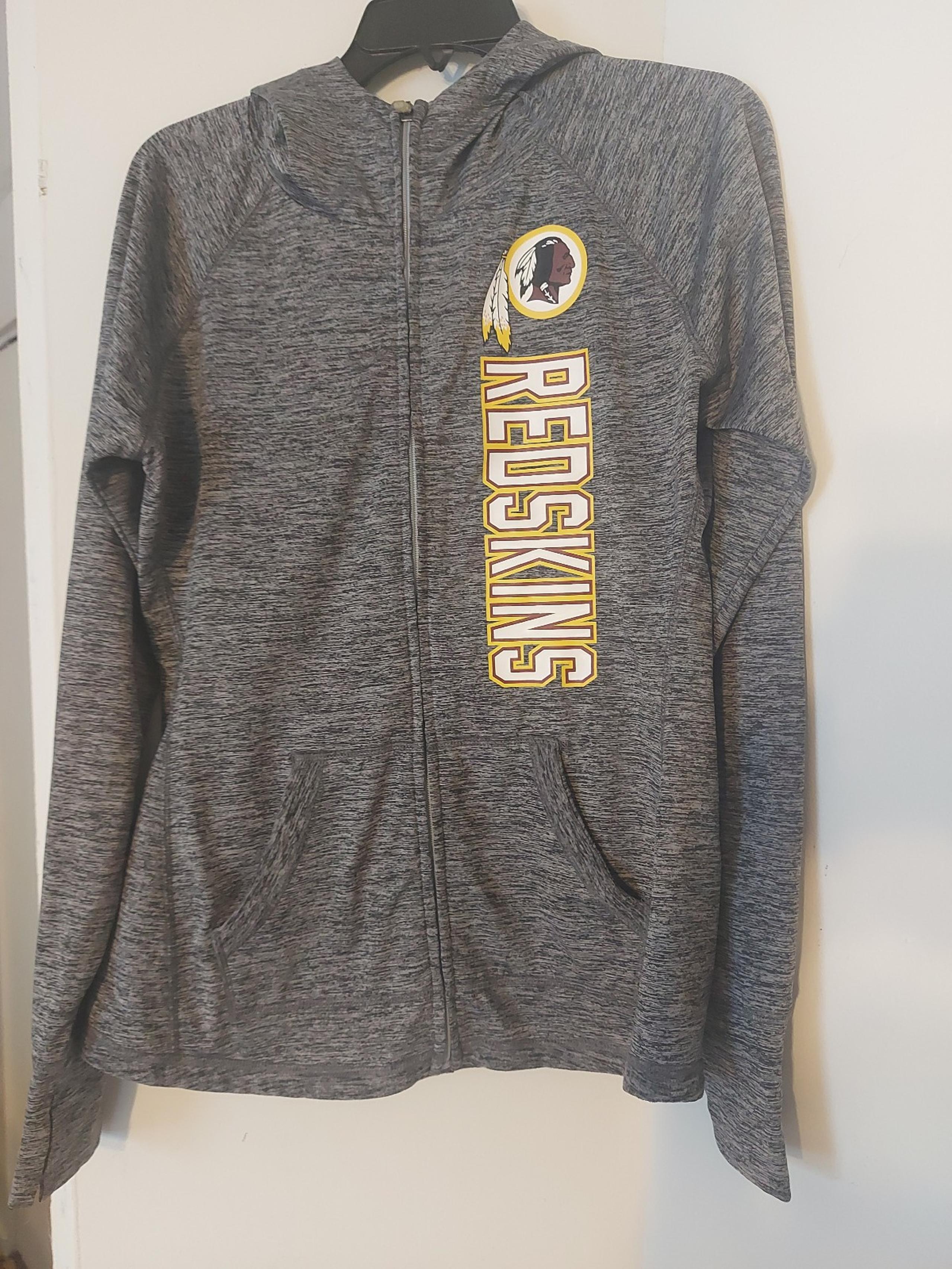 NFL Team Apparel  Womens Small Grey Full Zip Hoodie Jacket w/ Hood