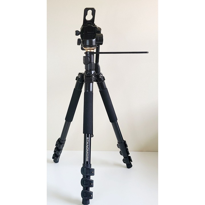 Standmore Desk Travel Adjustable Tripod Stand ONLY And A Swivel Head Tripod