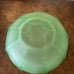 Vintage Viking Glass Bowl Green Frosted Glass Rare