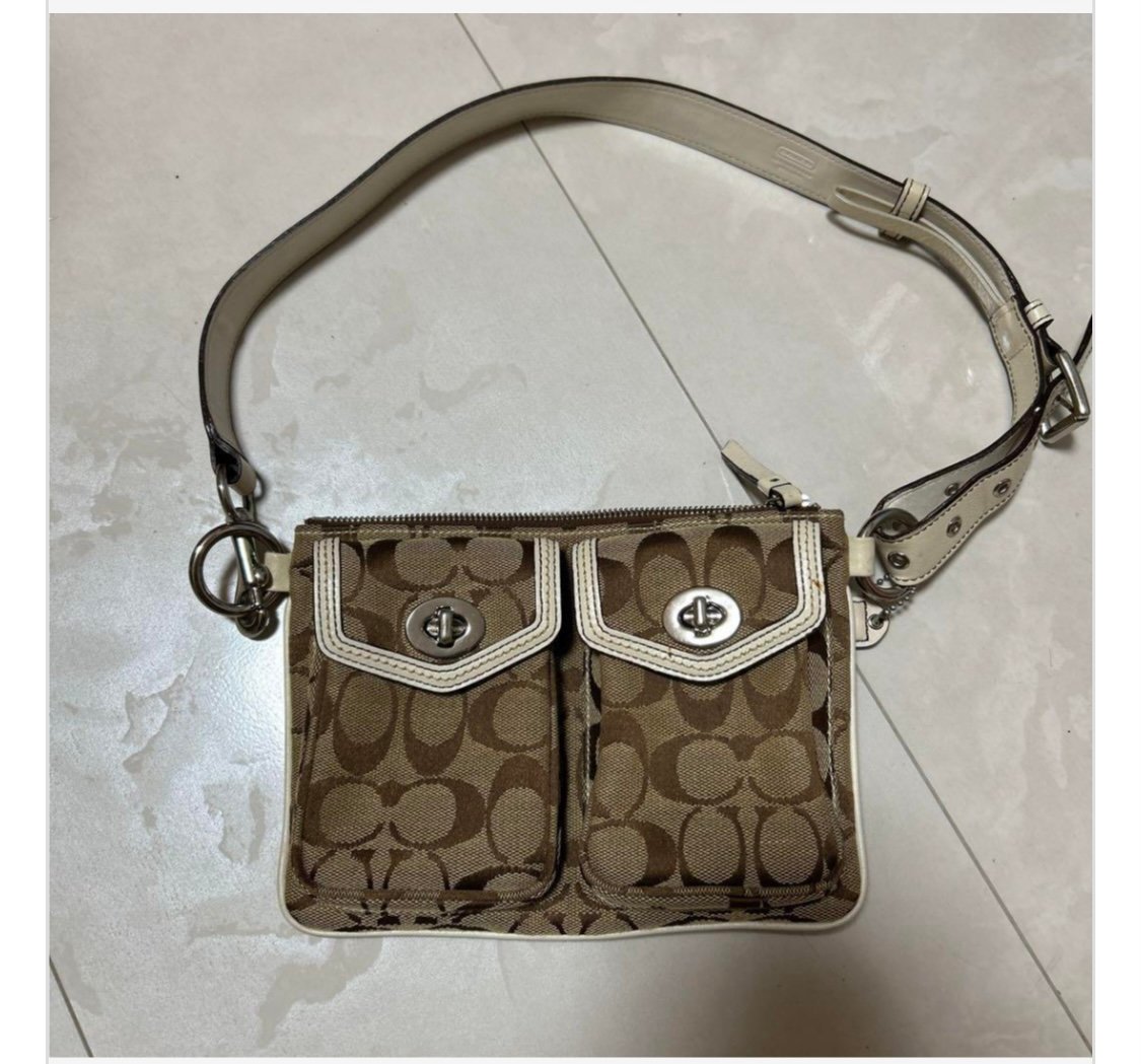 Coach turn lock belt bag