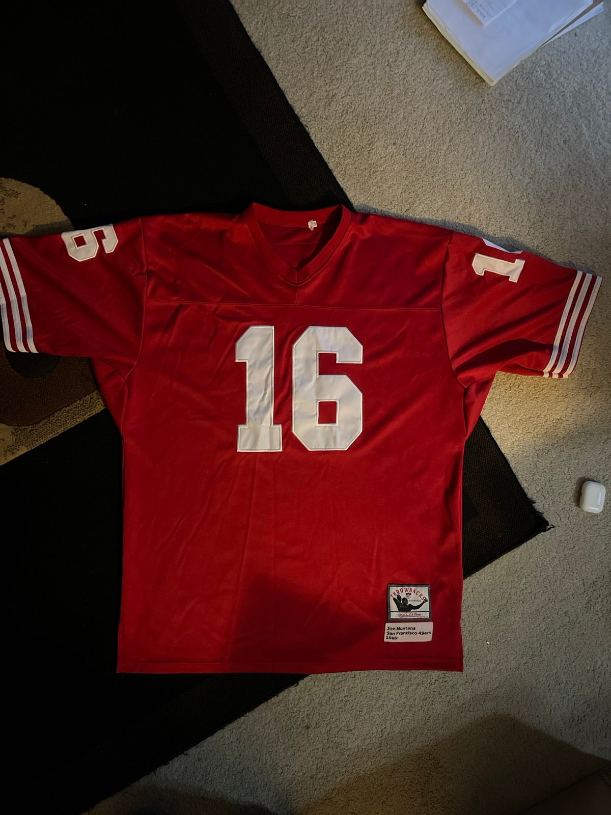 San Francisco 49ers Mitchell and Ness 1989 Joe Montana #16 Jersey