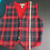 Vintage Talbots Plaid Wool Button-Front Vest Size Large