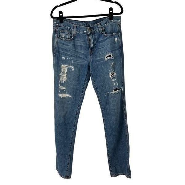 J. Crew Vintage Straight Distressed Jeans