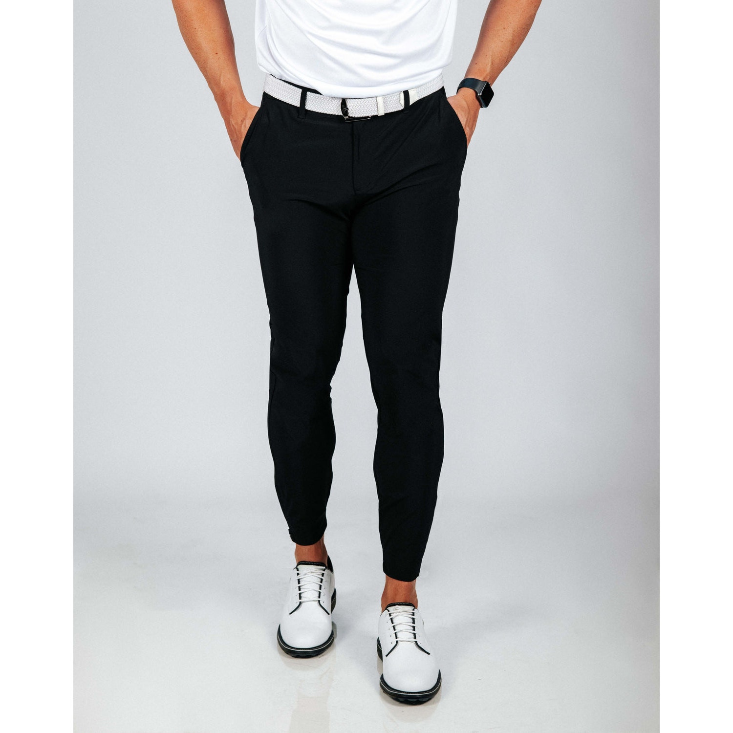 Primo Men's Black Golf Jogger Athleisure Office Casual Business Casual Outdoors