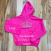 VS PINK BLING FULL ZIP HOODIE LIMITED EDITION CARMINE ROSE PINK SWEATSHIRT Y2K L