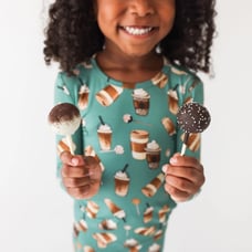 Posh Peanut Morning Brew Classic Pajama Set 3-4T