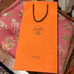 Authentic Hermès Tie/Scarf box and shopping bag