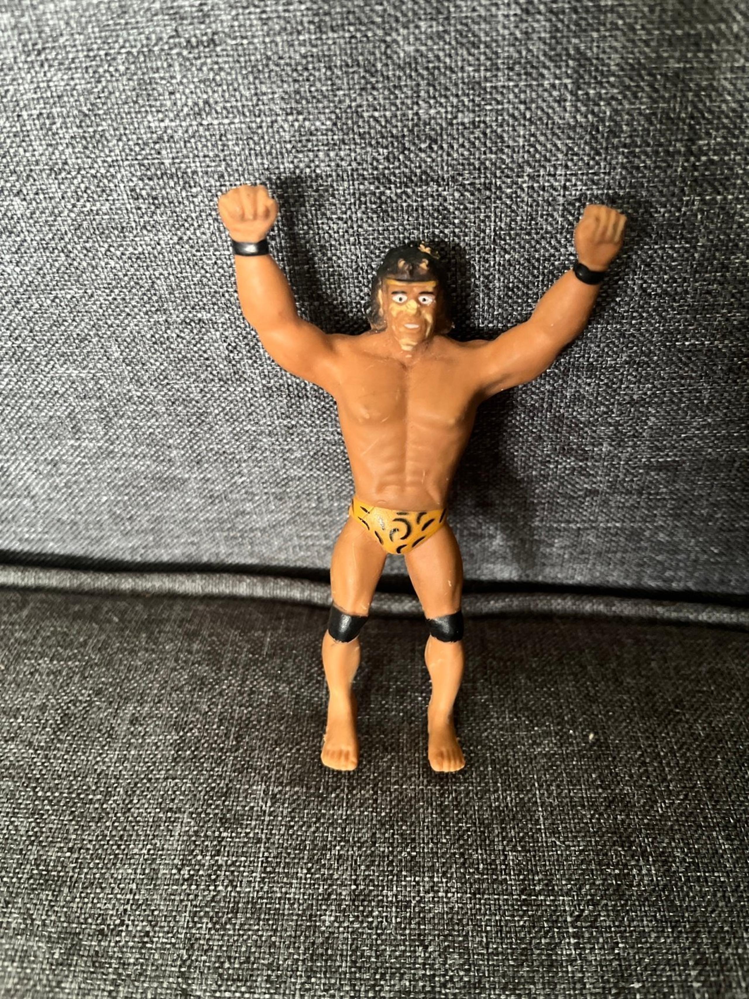 JIMMY "SUPERFLY" SNUKA Wrestling Figure 1985 Winston Toys 4" Eraser - RARE WWF!