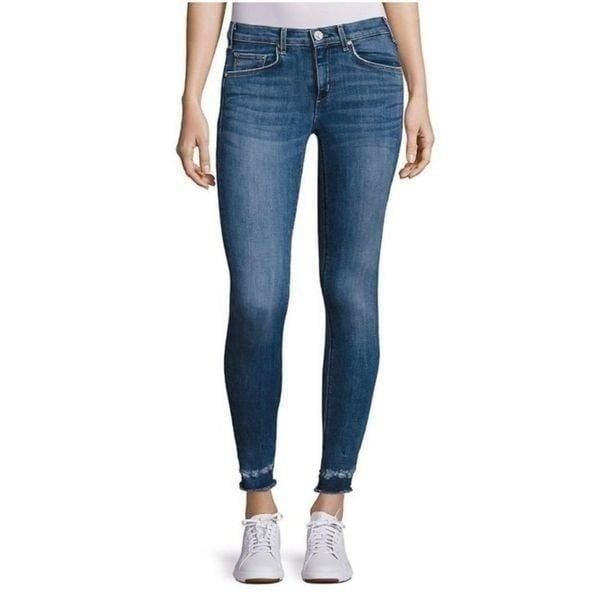Anthropologie MCGUIRE vintage Newton raw hem skinny jeans 26