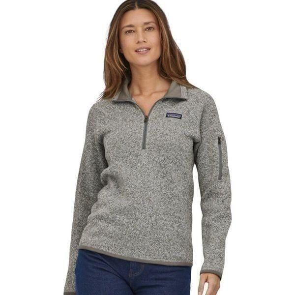 Patagonia Better Sweater 1/4 Zip Fleece Size: S Color: Birch White
