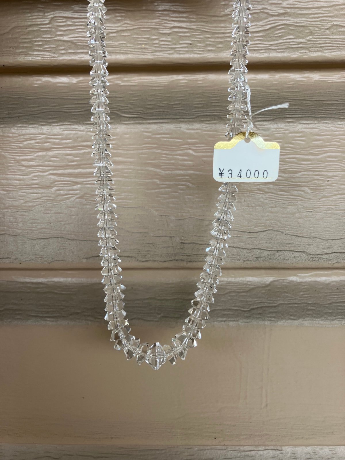 New prime natural crystal cone beaded necklace 6-11mm graduated