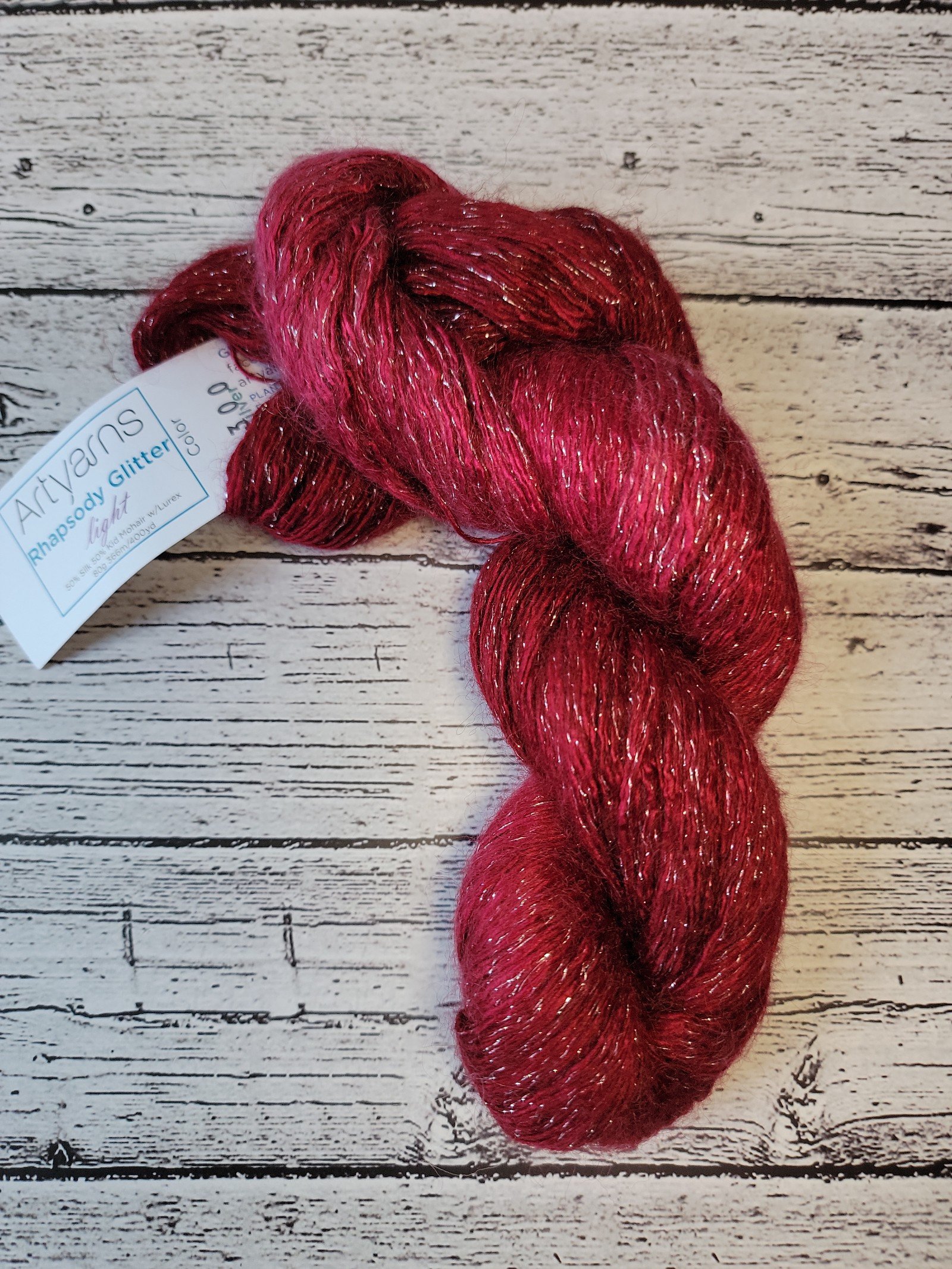 Artyarns Rhapsody Light Glitter luxury yarn NEW in Red Heart