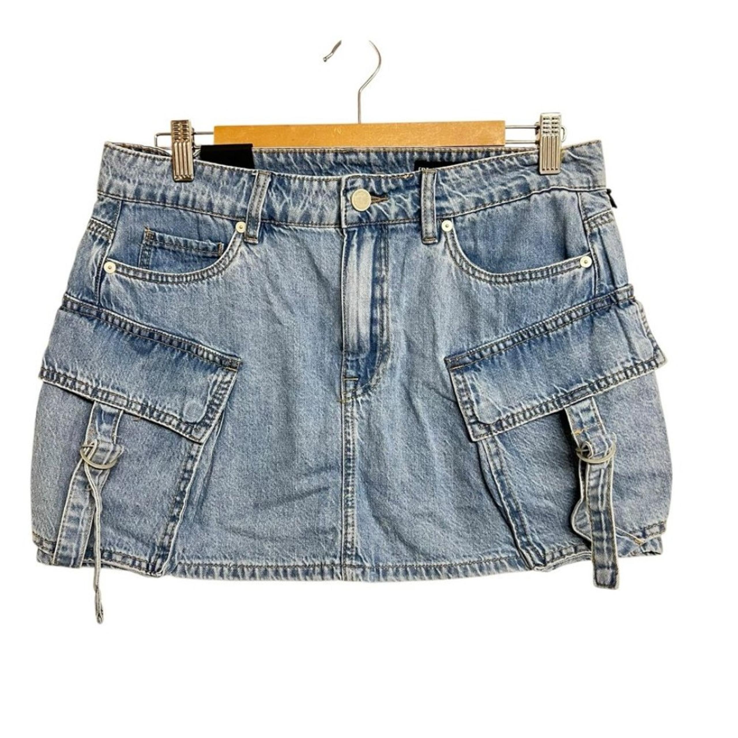 New BlankNYC Cargo Denim Mini Skirt