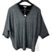 Vila Milano Womens Black & Metallic Shimmer Knit Sweater 2XL Batwing Sleeves NWT