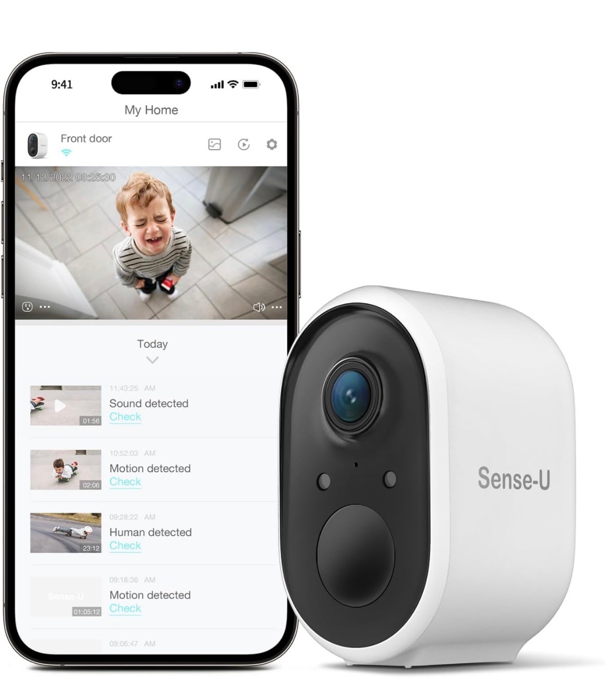 Outdoor wireless security camera