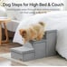 BEDELITE Dog Stairs for Small Medium or Large Dogs, 3 Tiers Dog Steps for High B