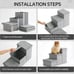BEDELITE Dog Stairs for Small Medium or Large Dogs, 3 Tiers Dog Steps for High B