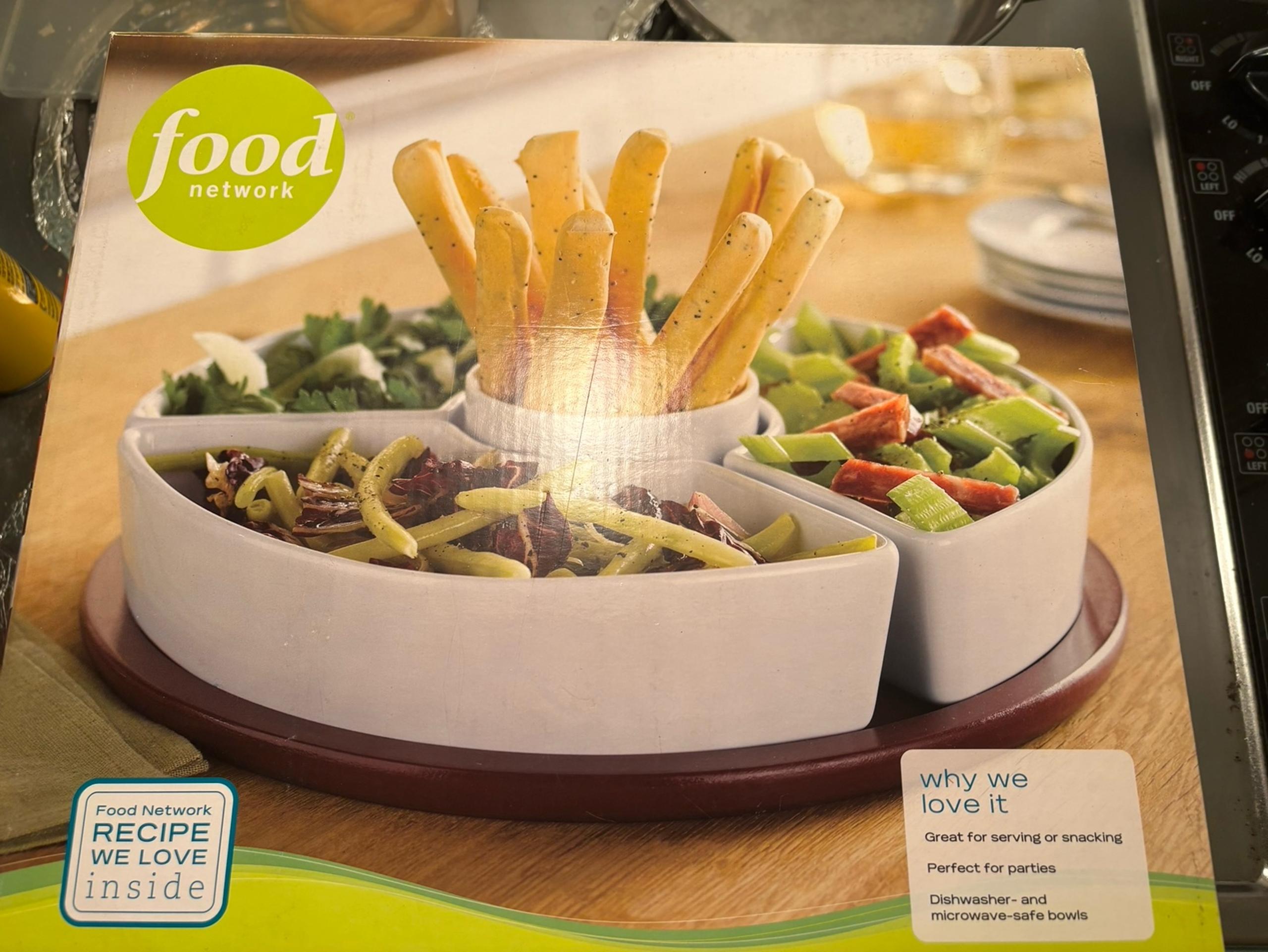 Food Network White Divided Serving Dish