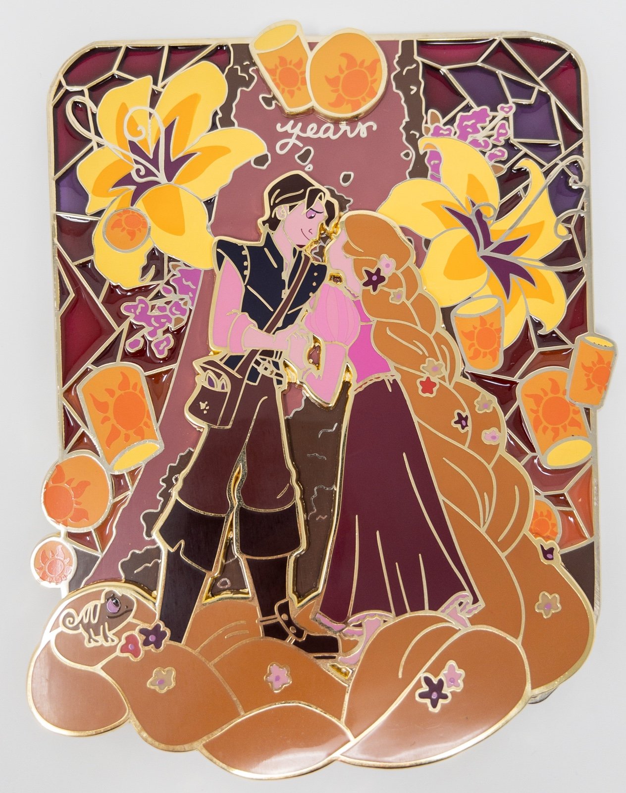 Jumbo Tangled 10 Year Anniversary Rapunzel Disney Fantasy Pin accio.pins