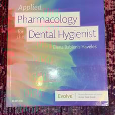 Dental Hygiene Pharmacology Textbook Haveles