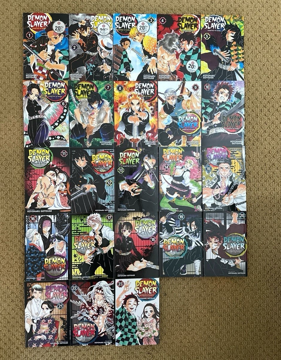 Demon Slayer Manga Complete Set Priced to Sell