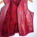 Vintage Valerie Stevens Red Leather Vest Size L