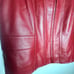 Vintage Valerie Stevens Red Leather Vest Size L