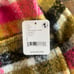 198 Free People Blanket Vest Plaid Oversized Large NWT