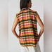 198 Free People Blanket Vest Plaid Oversized Large NWT