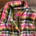 198 Free People Blanket Vest Plaid Oversized Large NWT