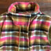 198 Free People Blanket Vest Plaid Oversized Large NWT