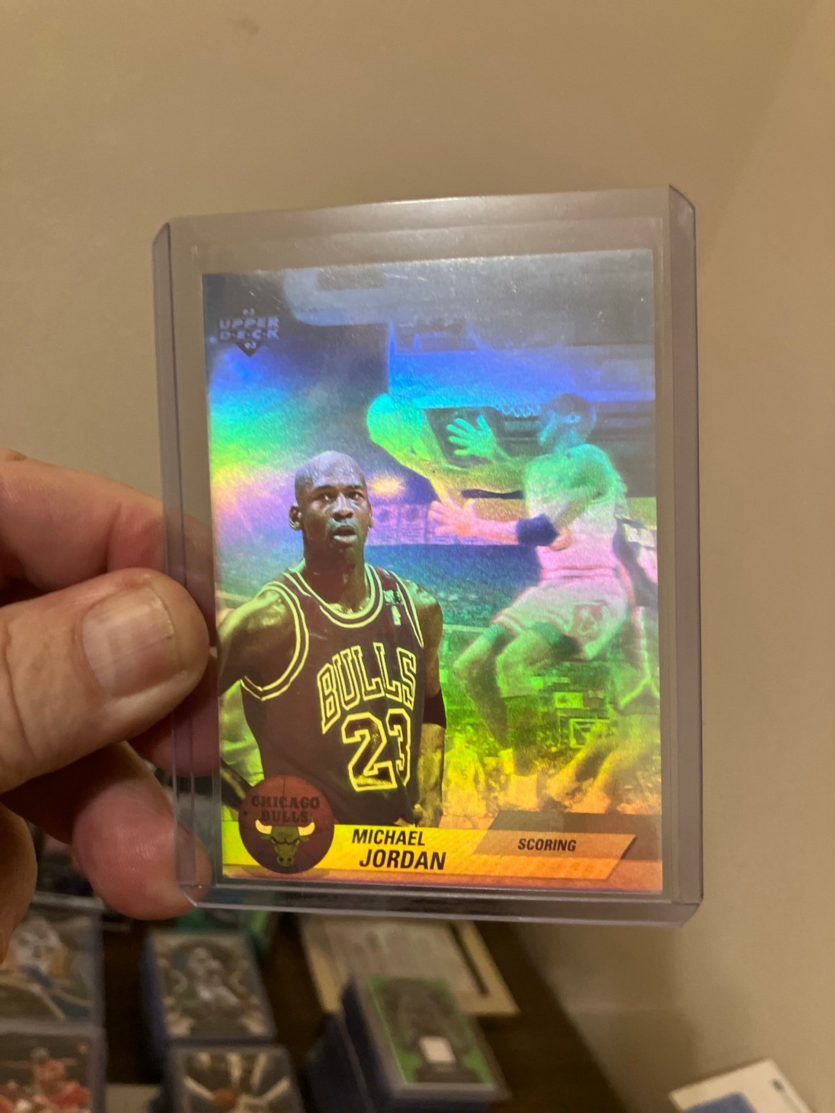 1993 Michael Jordan Upper Deck International Hologram Italian Card