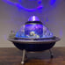 Cracker Barrel Spaceship Projector Glitter Globe