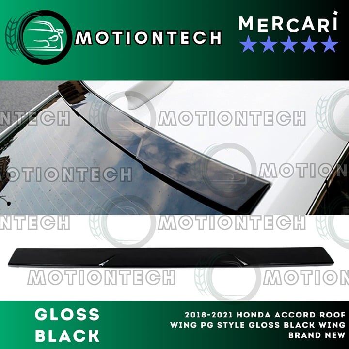 2018-2021 Honda Accord Roof Wing PG Style Gloss Black Wing Brand New