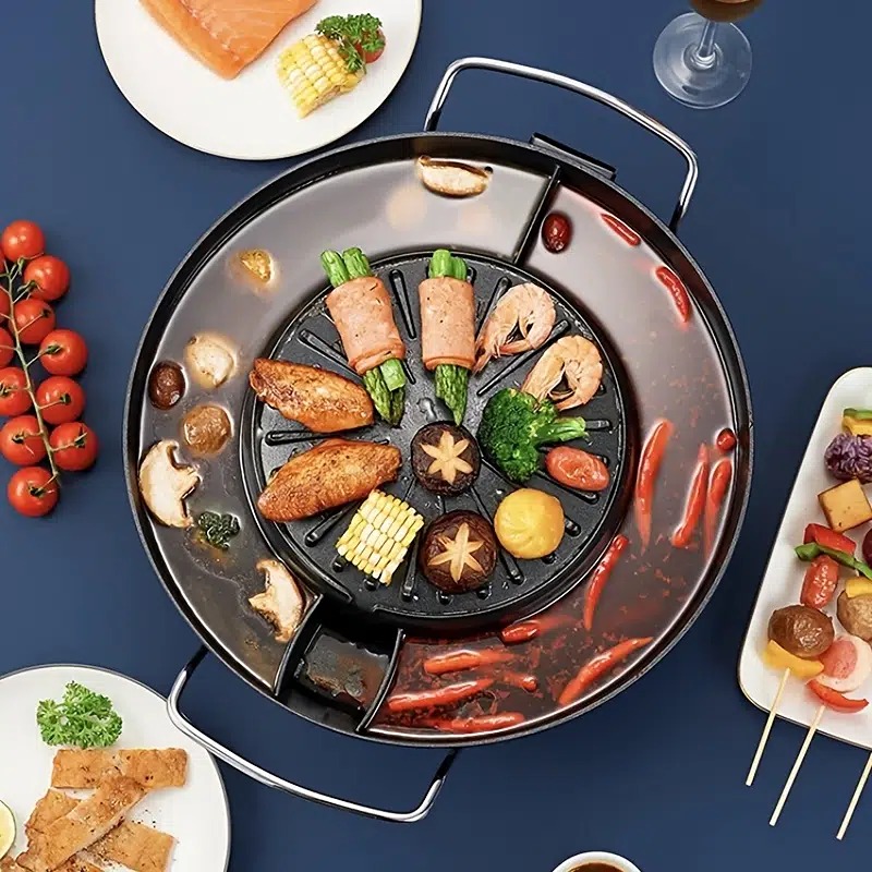 2in1 BBQ+Hot Pot Multifunction Electric Cooker