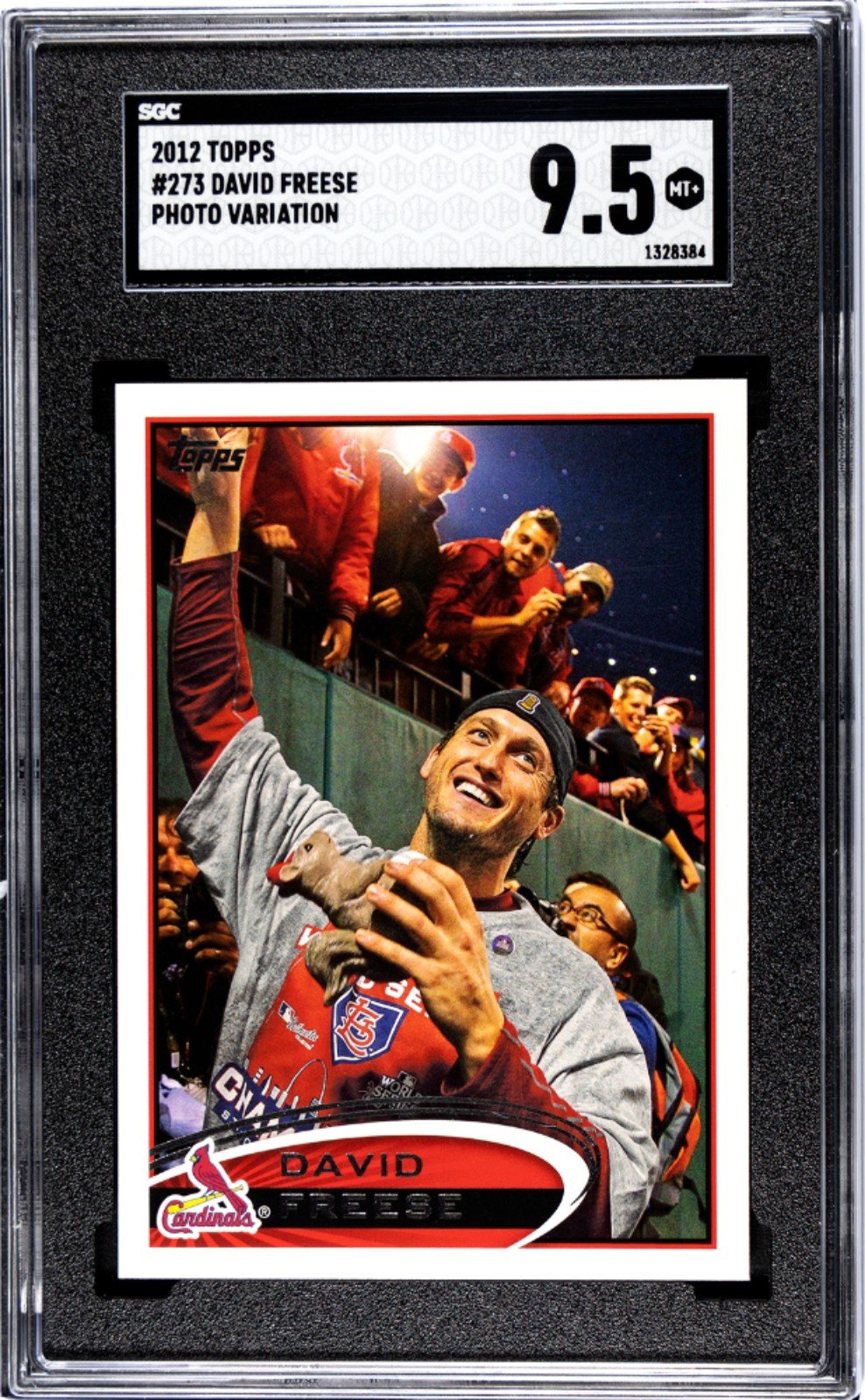 David Freese Rally Squirrel Card