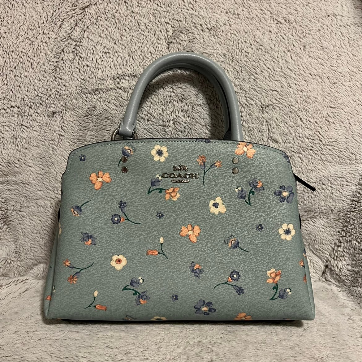 Coach MINI LILLIE CARRYALL WITH MYSTICAL FLORAL PRINT (COACH C8216)