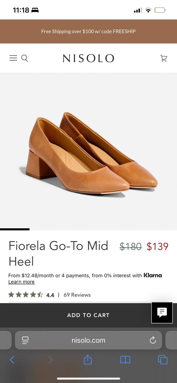 Nisolo fiorela go-to mid heel 9.5