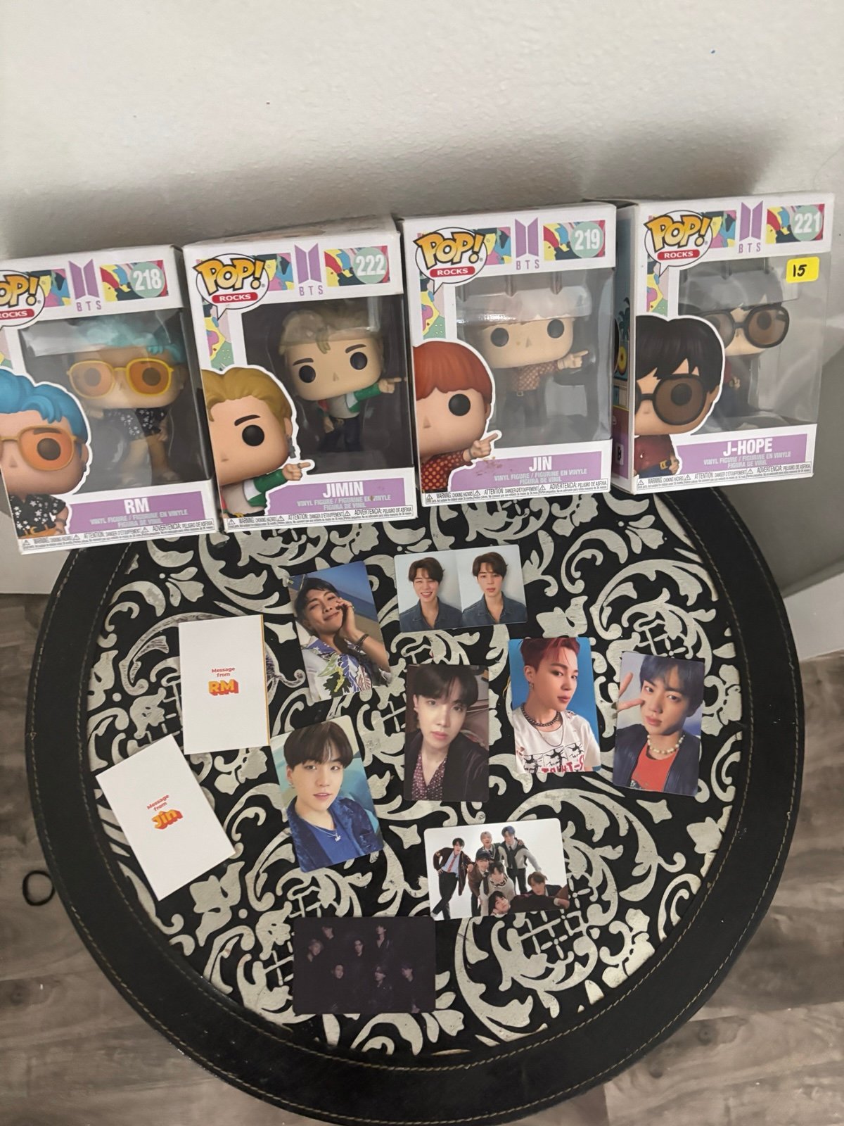 7 BTS album, photo cards, funko pop