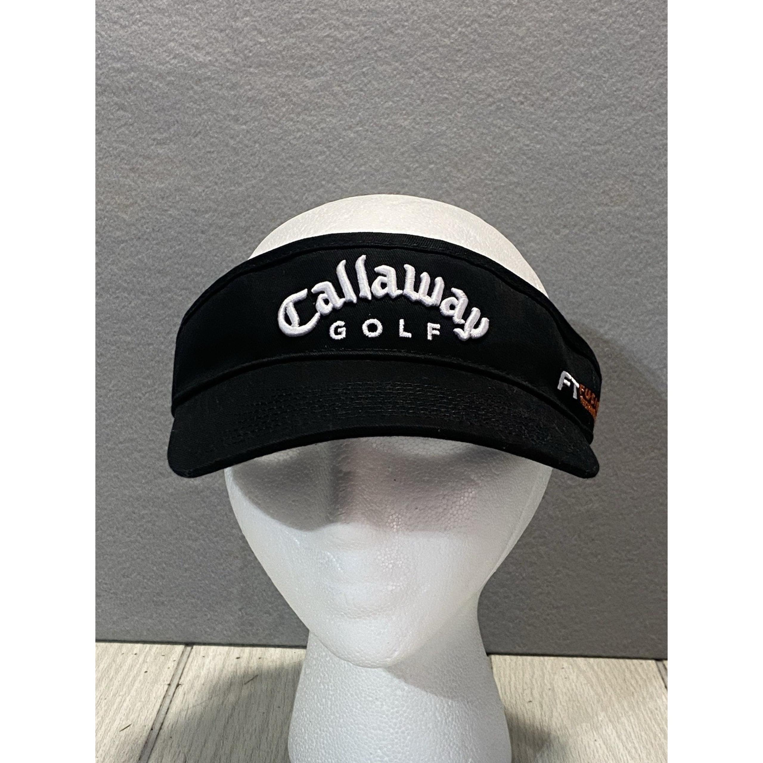 Callaway Golf Tour Visor Hat Black FT Fusion Technology Embroidered Adjustable