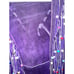 VINTAGE INCREDIBLE PURPLE HEAVY SUEDE FRINGED BEADED VEST BOHO HIPPIE FESTIVAL