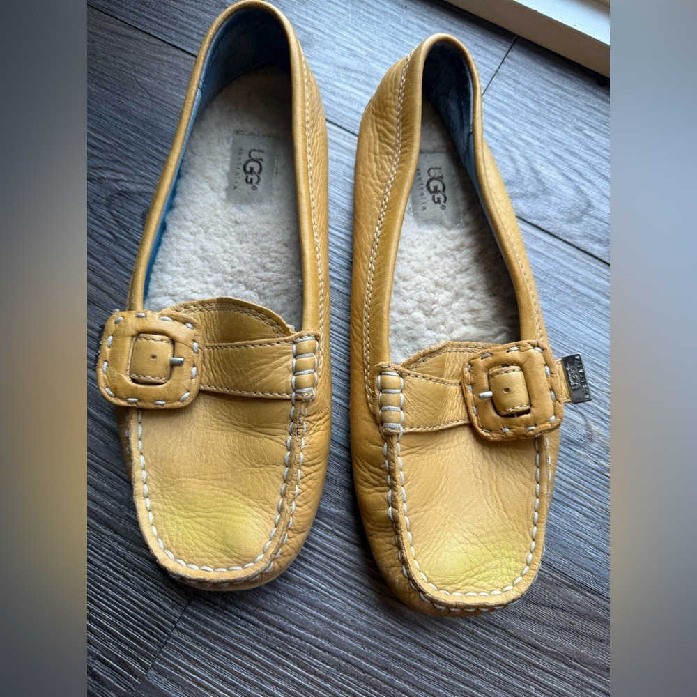 UGG Women's Yellow Loafers size 8